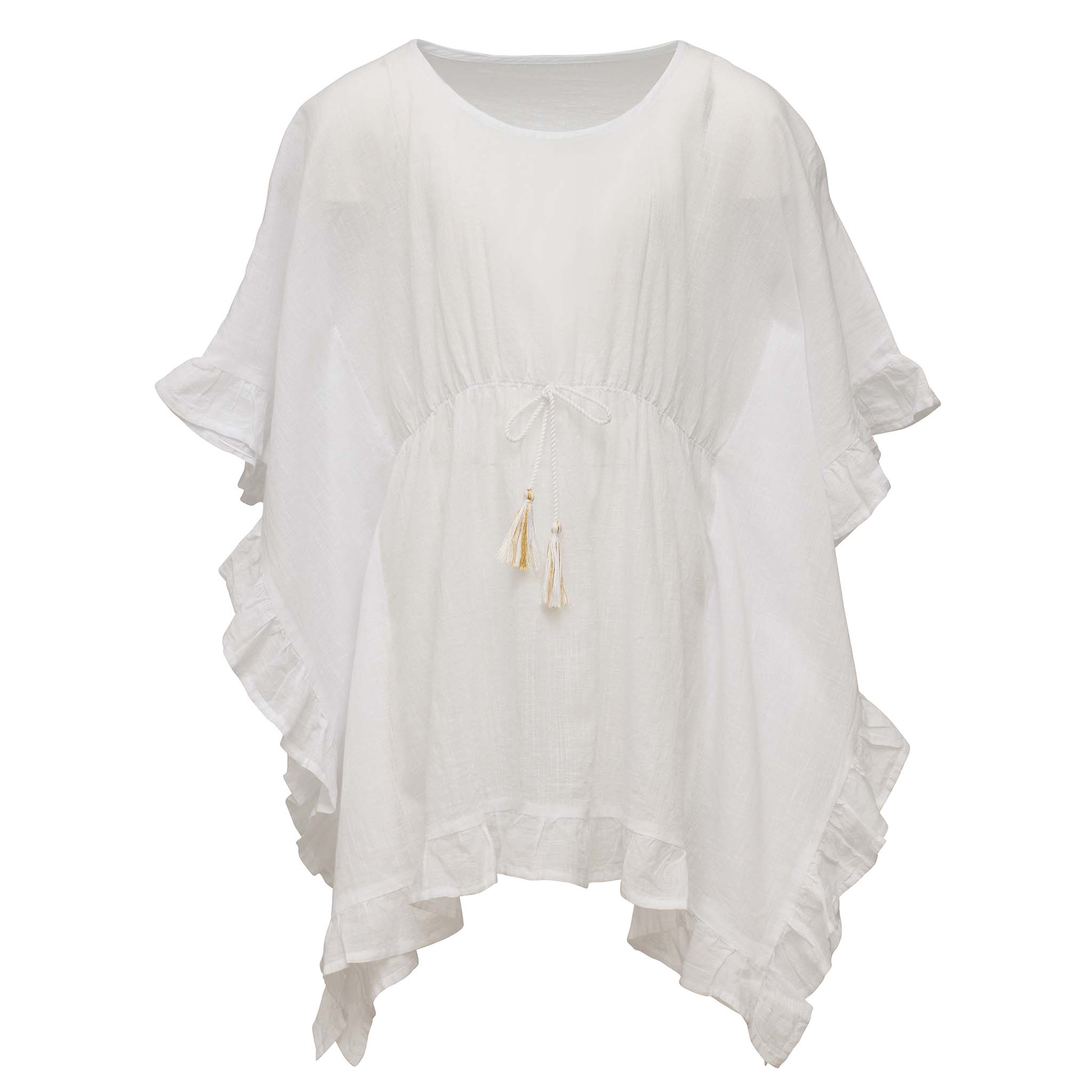 White Frilled Cover Up | Snapper Rock
