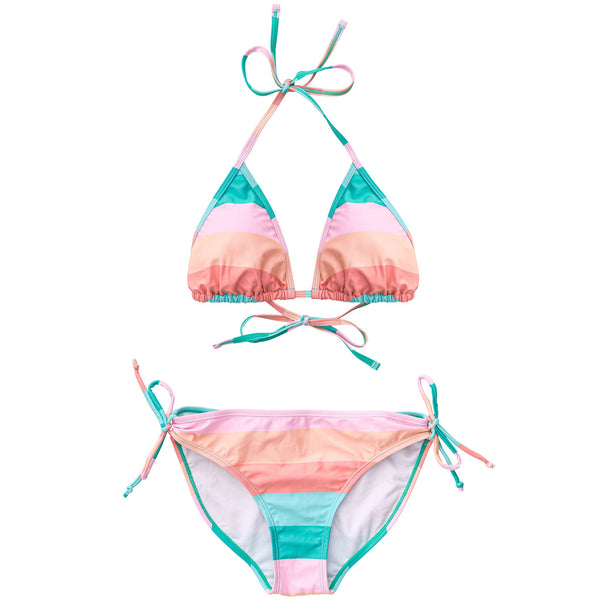 Buy Good Vibes Triangle Shirred Bikini by Snapper Rock online - Snapper Rock