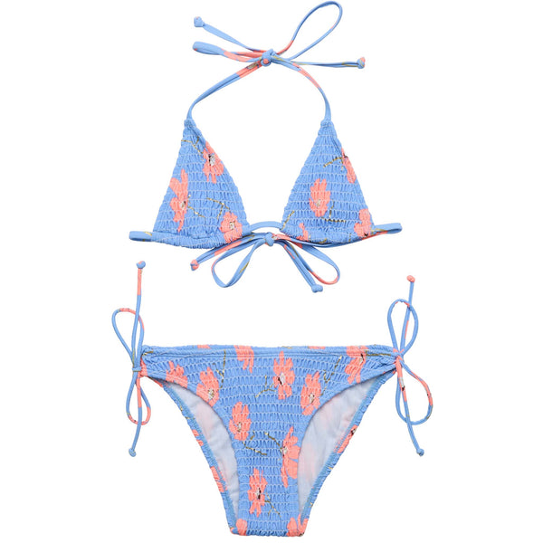 Buy Beach Bloom Shirred Triangle Bikini by Snapper Rock online - Snapper  Rock