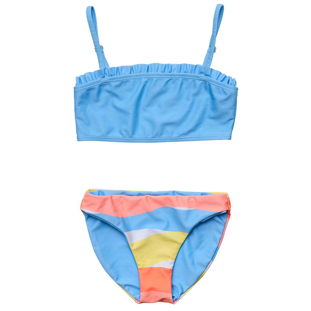 Good Vibes – Bandeau-Bikini mit Rüschen