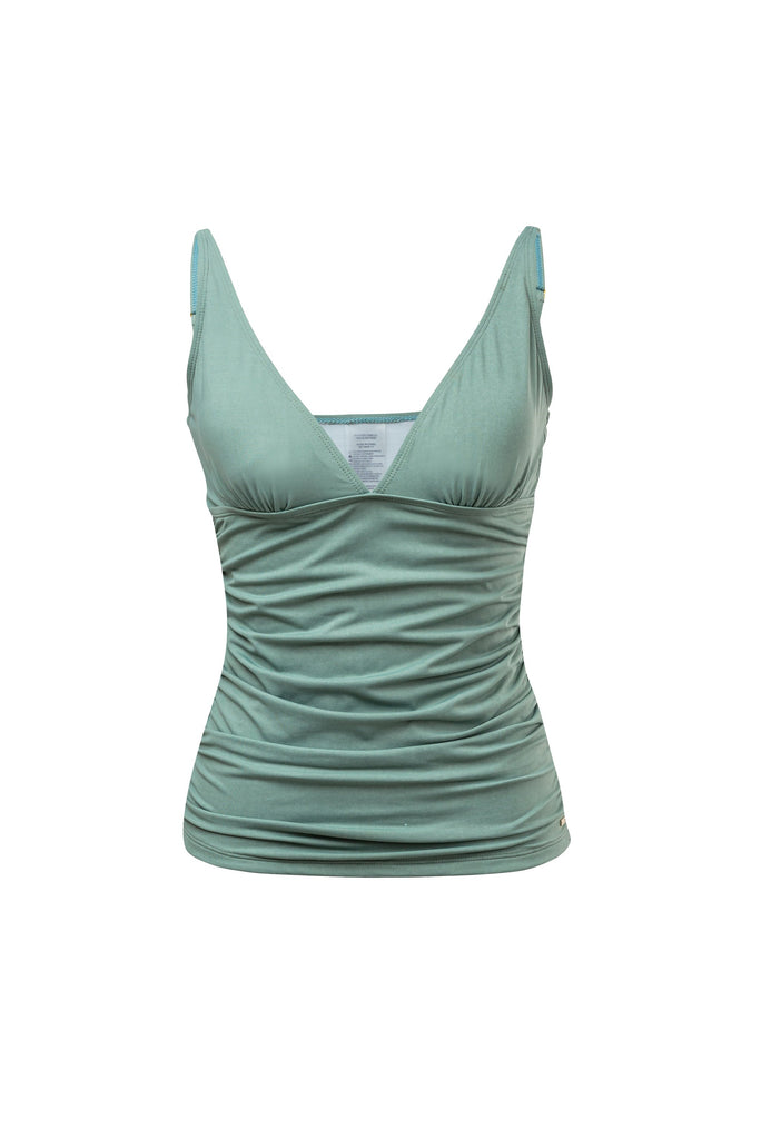 Buy Ladies Sage Ruched Tankini Top by Snapper Rock online - Snapper Rock