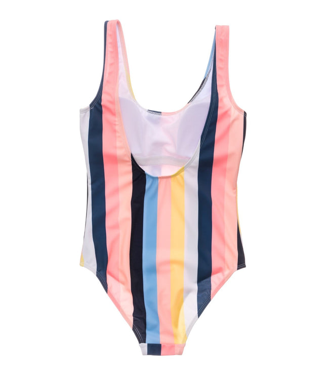 Ladies Opti Stripe Scoop Swimsuit
