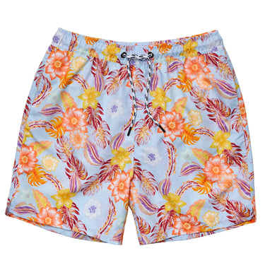 Mens Boho Tropical Sustainable Volley Board Short