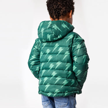 Boy wearing Snapper Rock 2-in-1 puffer jacket from Snapper Rock.