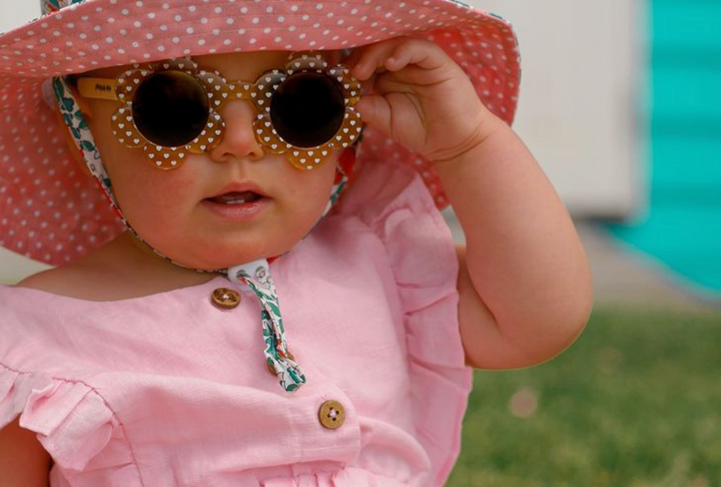 Buy Baby Daisy Yellow Sunglasses by Snapper Rock online Snapper Rock